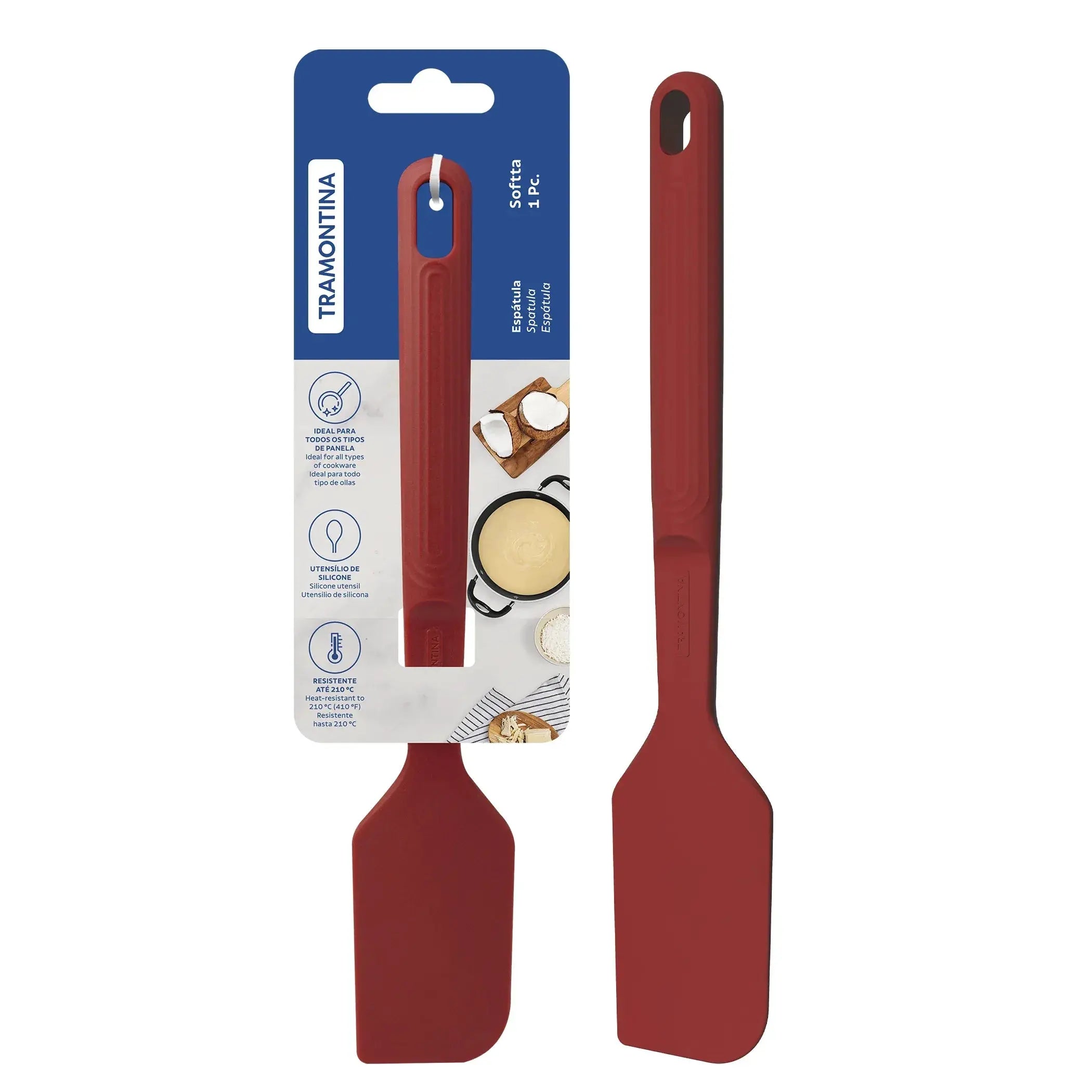Softta Silicone Spatula - Red Tramontina