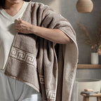 ROMA Bath Towel - Border I Color : Mouse