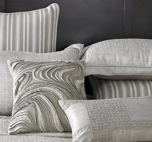 Anna Simona - Allure 7 Pcs Velvet Duvet Ensemble (Silver Grey)