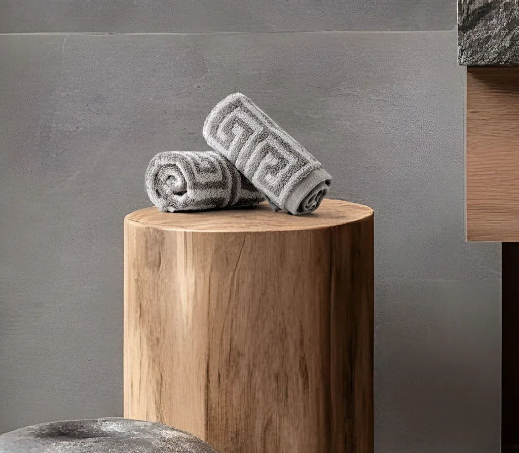 ROMA 2 Pcs Face Towel - All Over | Color : Camel