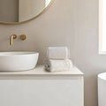 Earth Cotton 2 Pcs Hand Towels - 100% Cotton Towels  Color : Butter