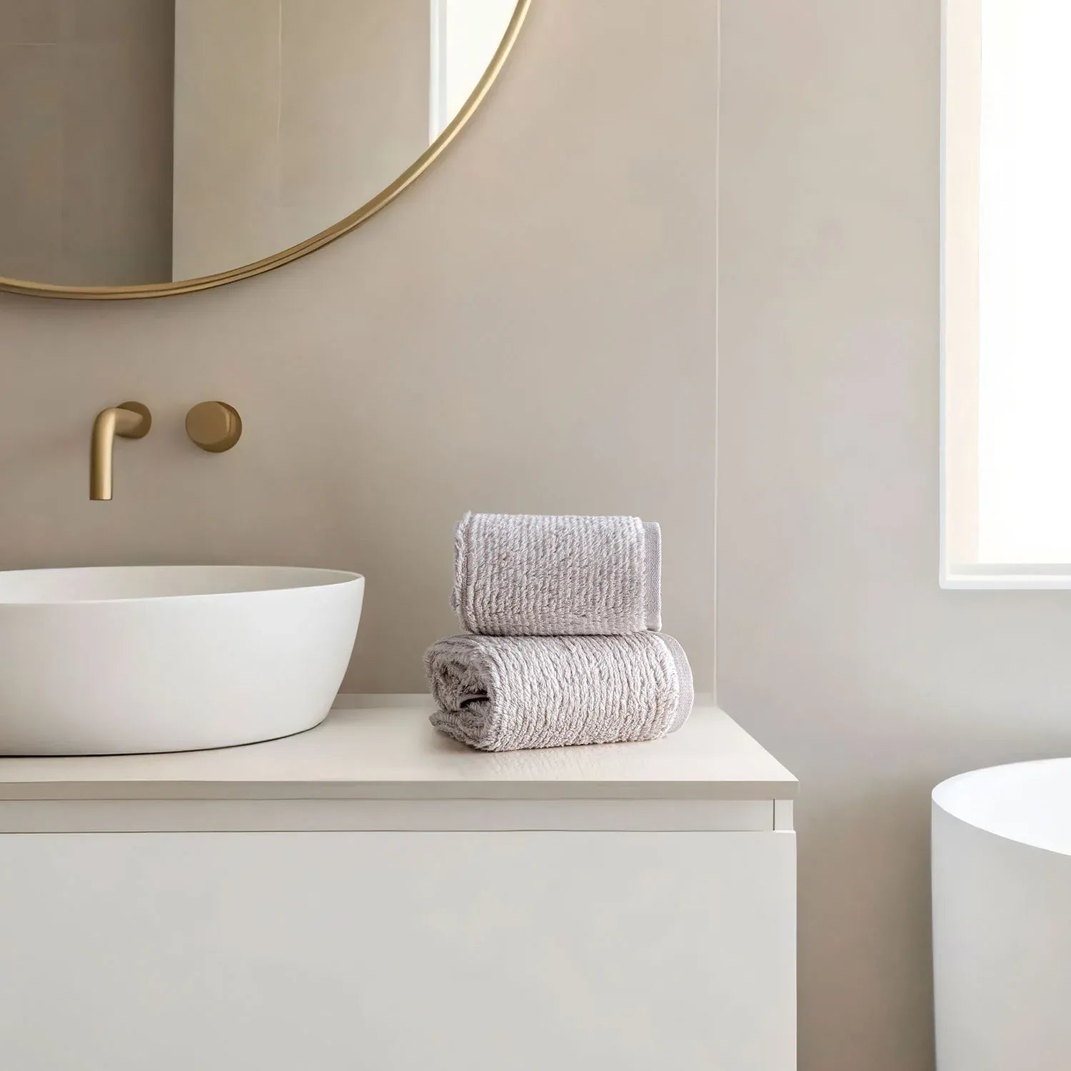 Earth Cotton 2 Pcs Hand Towels - 100% Cotton Towels  Color : Burnt Amber