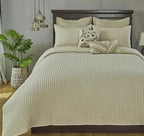 Anna Simona - Oasis 7 Pcs Linen Duvet Ensemble Set (Cream / Ivory)