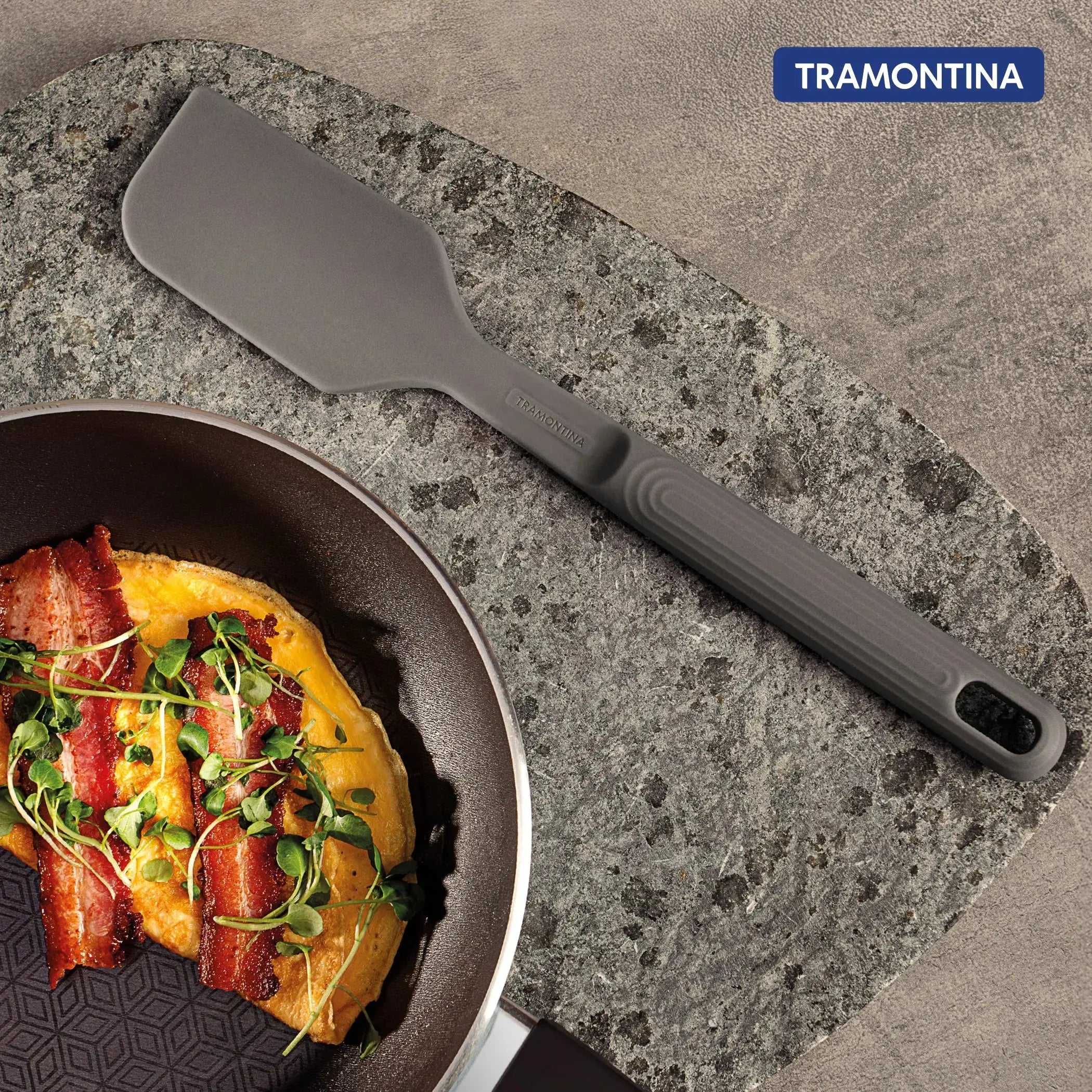 Softta Silicone Spatula - Grey Tramontina
