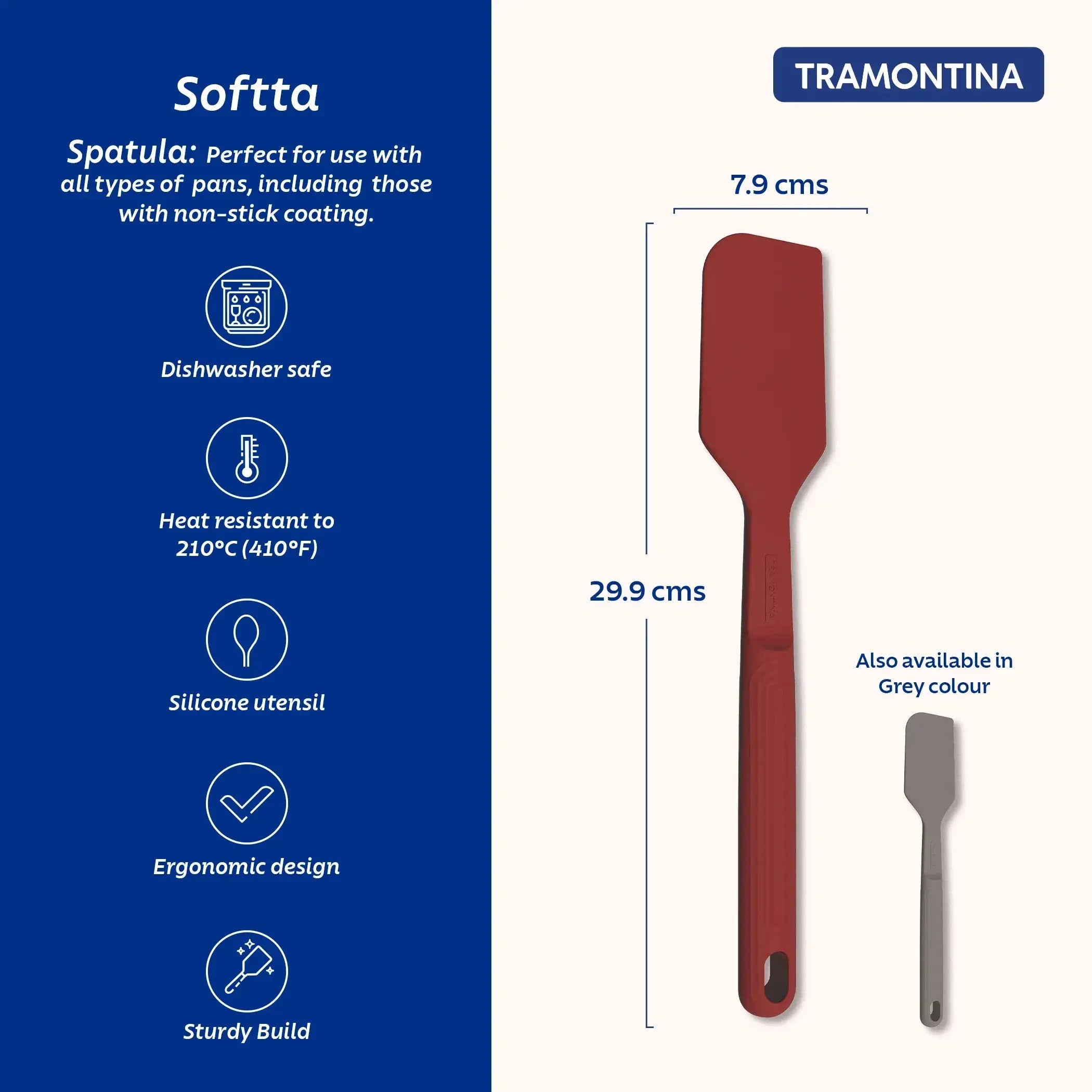 Softta Silicone Spatula - Red Tramontina