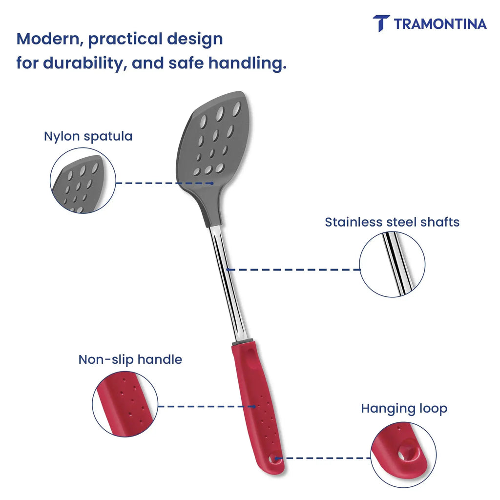 Utilitá Nylon Spatula with Red Polypropylene Handle Tramontina