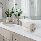 Earth Cotton 2 Pcs Hand Towels - 100% Cotton Towels  Color : Butter