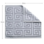 ROMA 2 Pcs Face Towel - All Over | Color : Light Grey