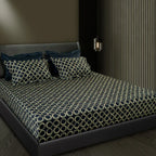 Aiva 550 TC 100% Cotton Super King Bedsheet | Color: SGBK 381