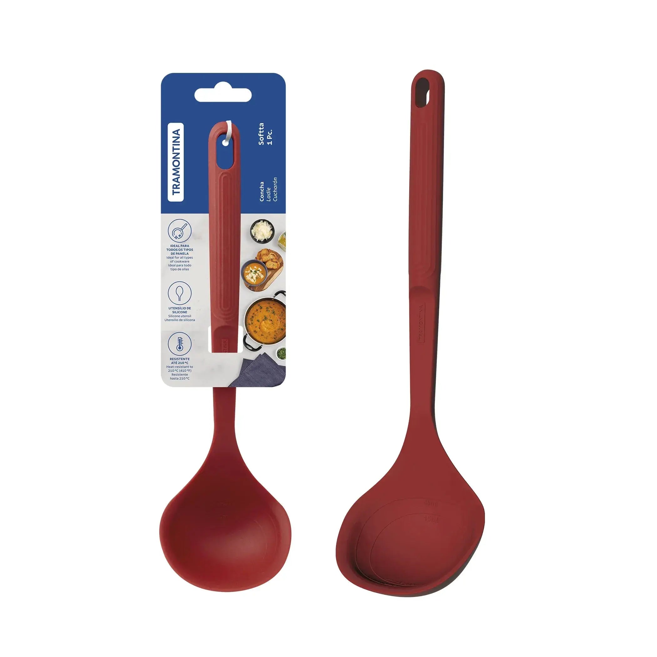 Softta Silicone Ladle - Red Tramontina