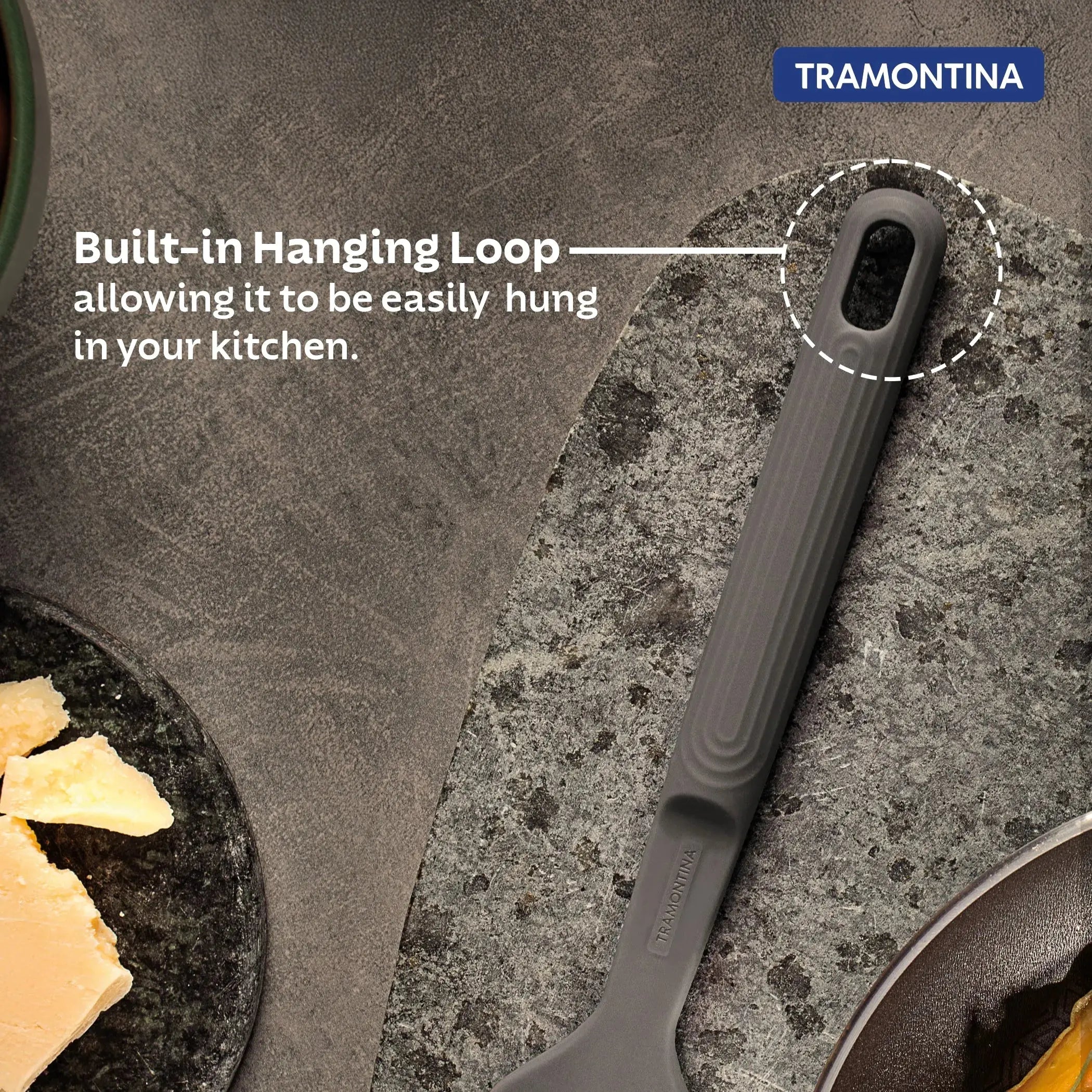 Softta Silicone Spatula - Grey Tramontina