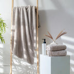Earth Cotton 3pc Towel Set - 100% Cotton Towels Color : Burnt Amber