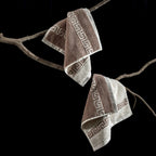 ROMA 2 Pcs Face Towel - Border | Color : Camel