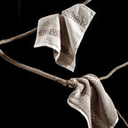 ROMA 2 Pcs Face Towel - Border | Color : Mouse