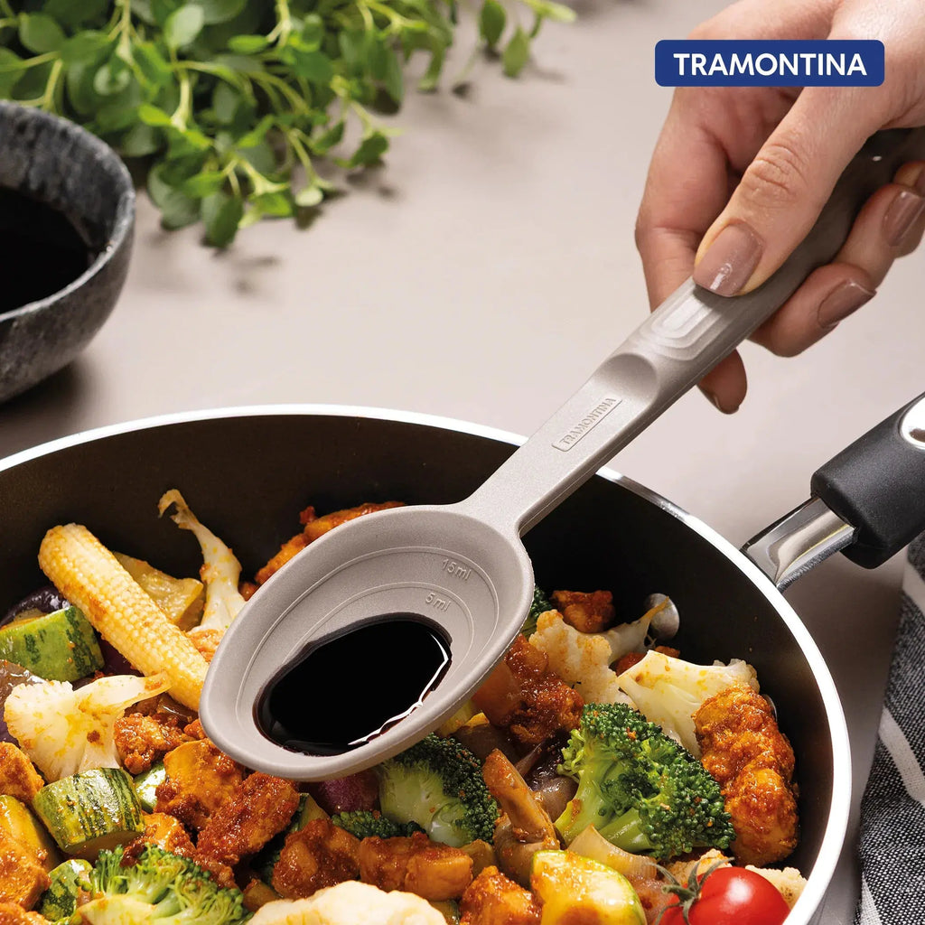 Softta Silicone Spoon - Grey Tramontina