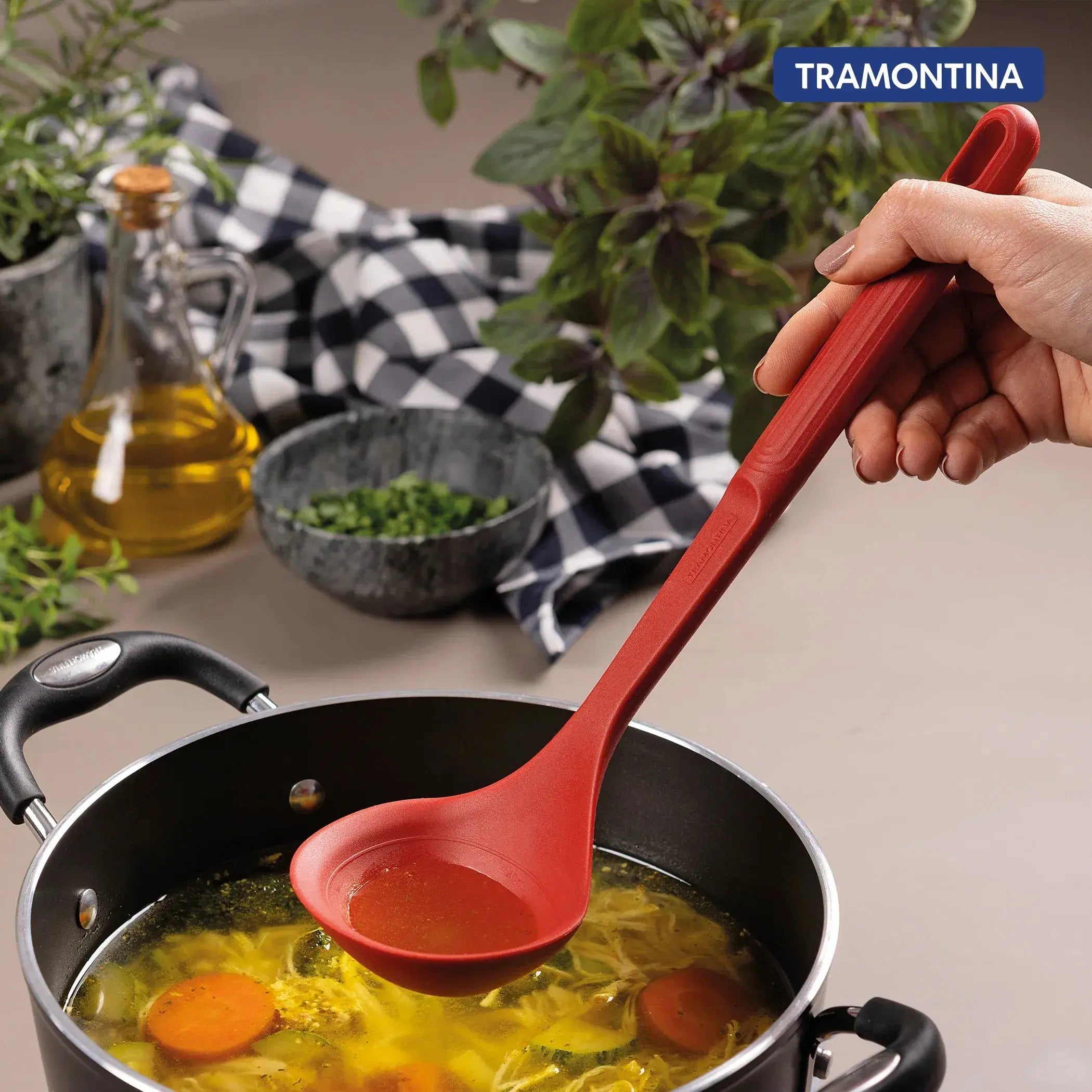 Softta Silicone Ladle - Red Tramontina
