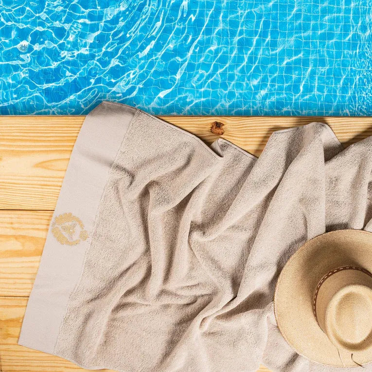 Picasso Towel - Royal Bee Bath | Color : Beige