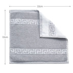 ROMA 2 Pcs Face Towel - Border | Color : Light Grey