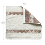 ROMA 2 Pcs Face Towel - Border | Color : Camel