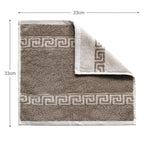 ROMA 2 Pcs Face Towel - Border | Color : Mouse
