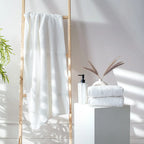 Earth Cotton 3pc Towel Set - 100% Cotton Towels Color : Snow White