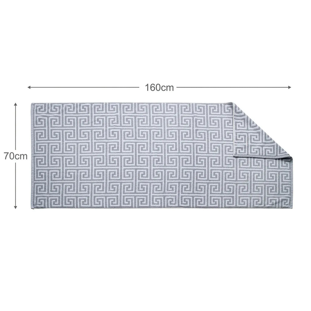 ROMA Bath Towel - All Over | Color : Light Grey