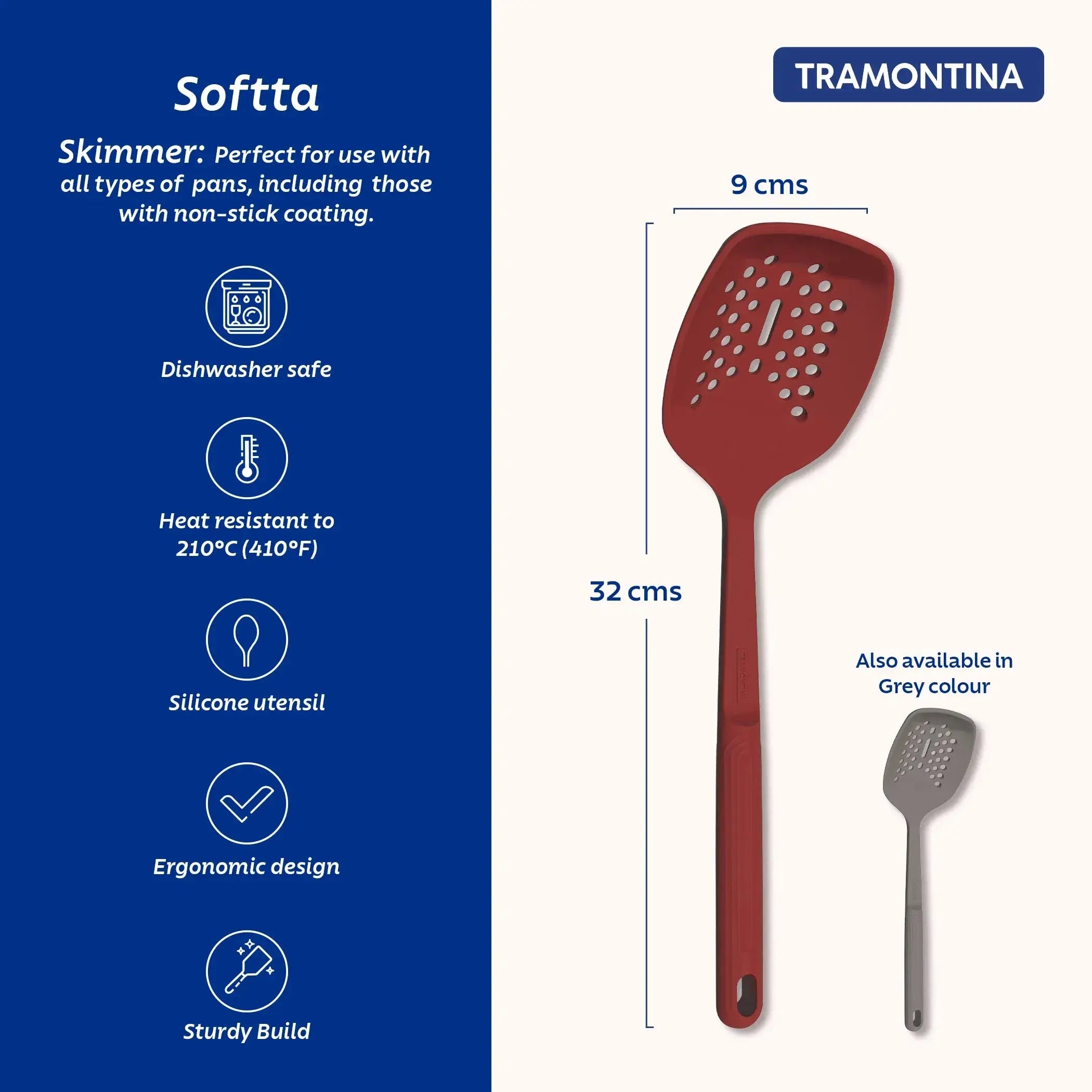 Softta Silicone Skimmer - Red Tramontina