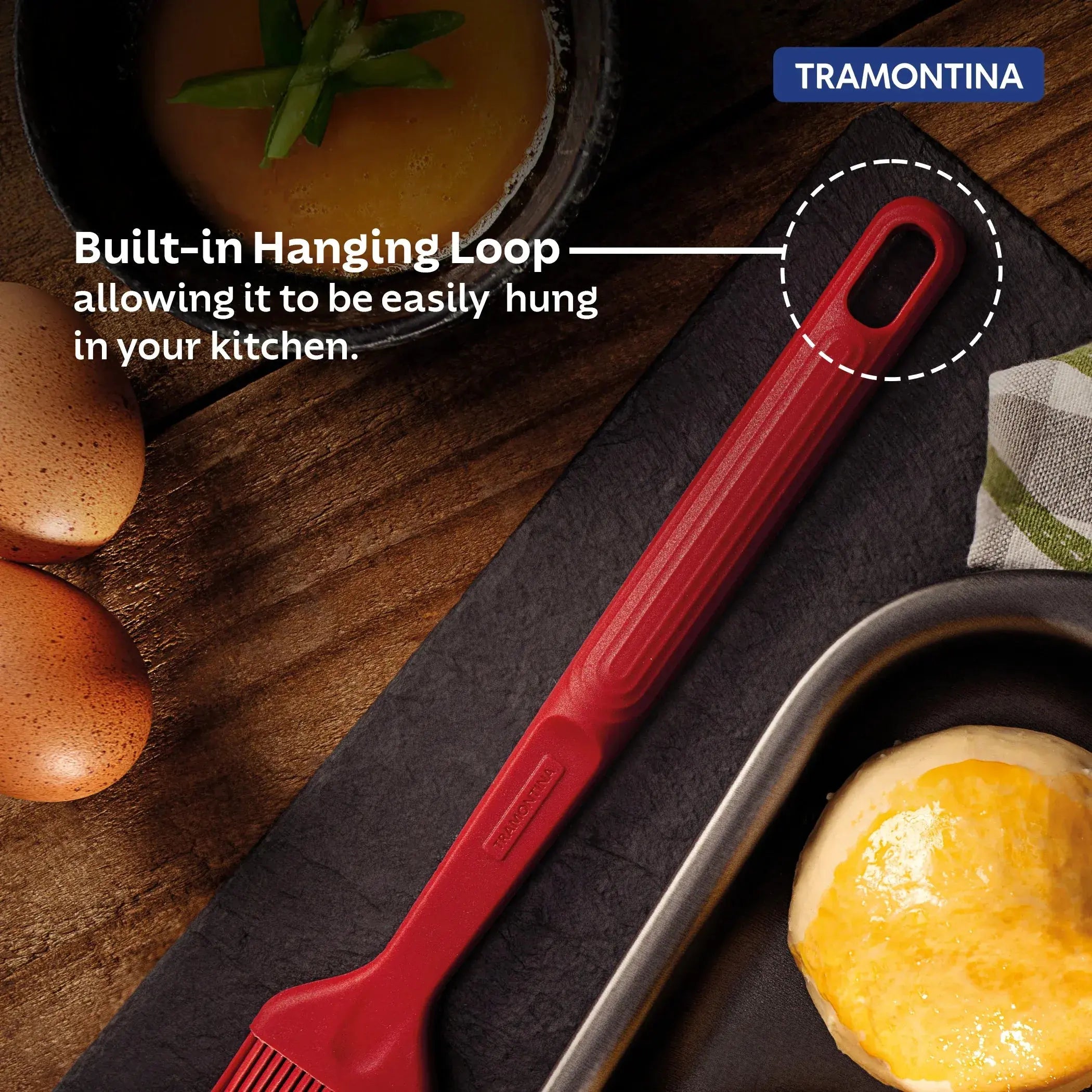 Softta Silicone Brush - Red Tramontina