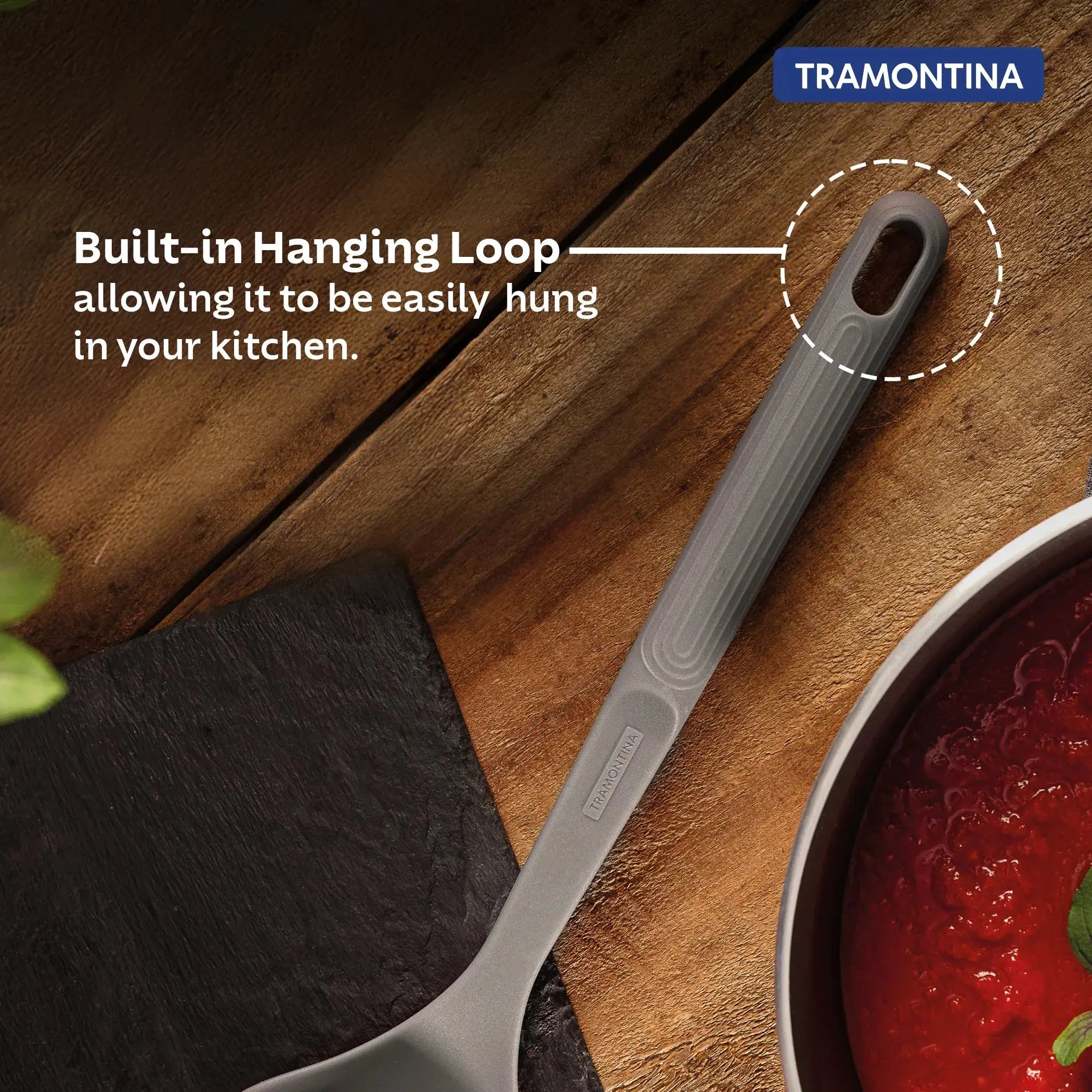 Softta Silicone Ladle - Grey Tramontina