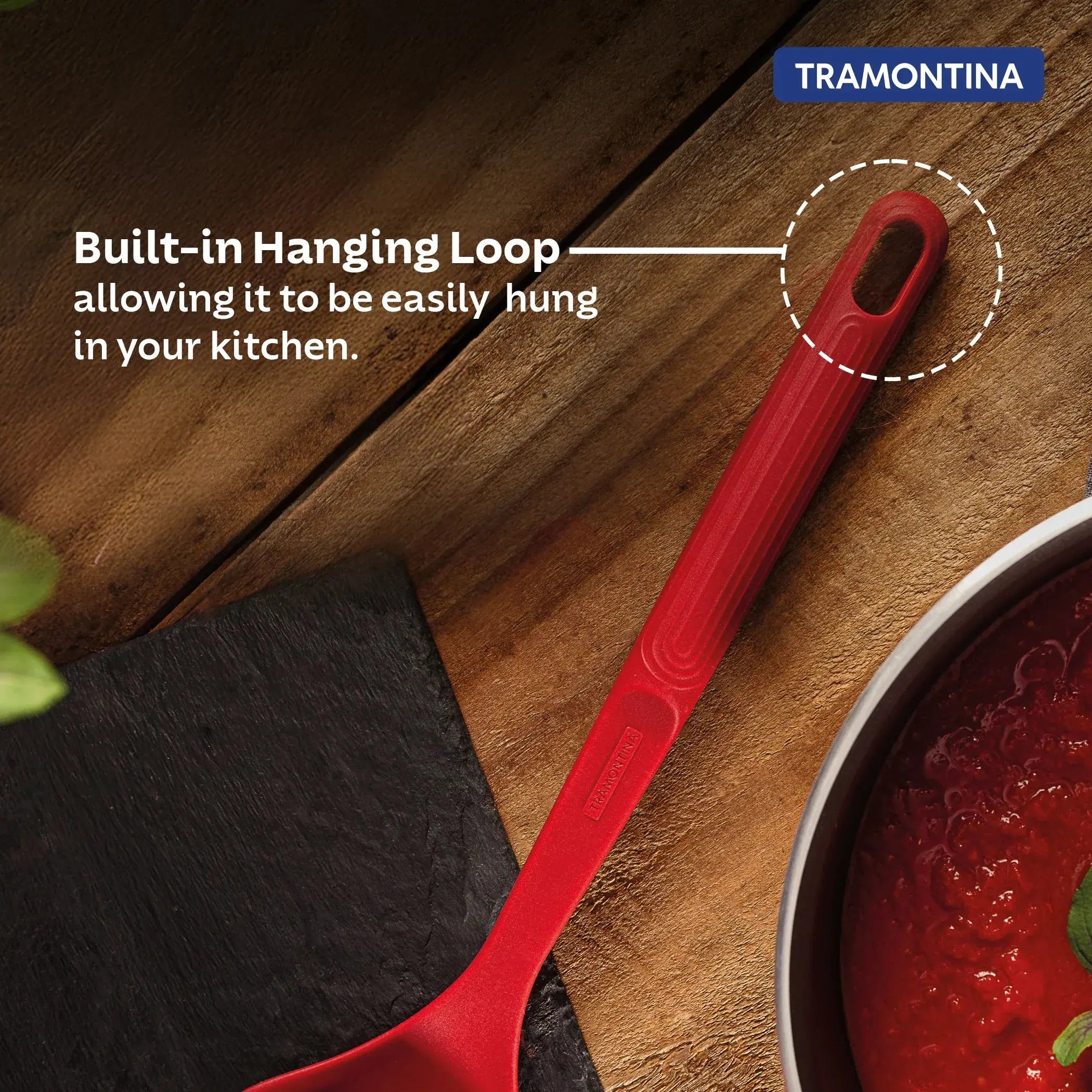 Softta Silicone Ladle - Red Tramontina