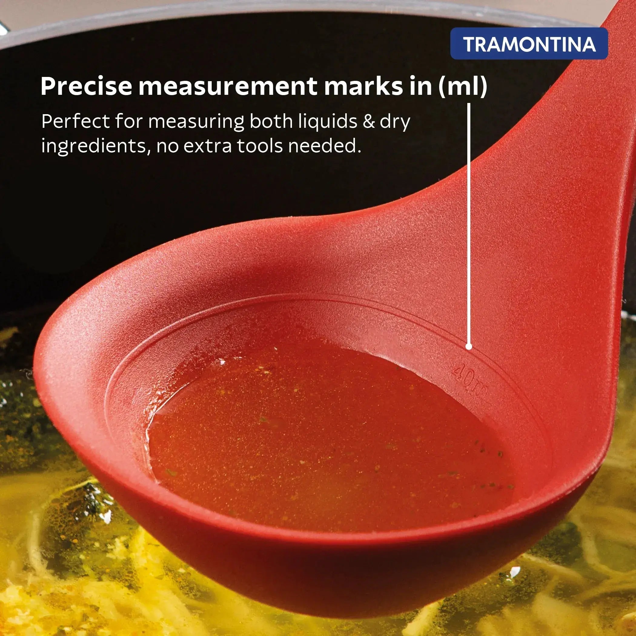 Softta Silicone Ladle - Red Tramontina