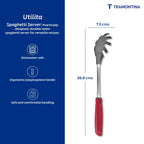 Utilitá Nylon Dough Tongs with Red Polypropylene Handle Tramontina