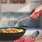 Utilitá Nylon Dough Tongs with Red Polypropylene Handle Tramontina