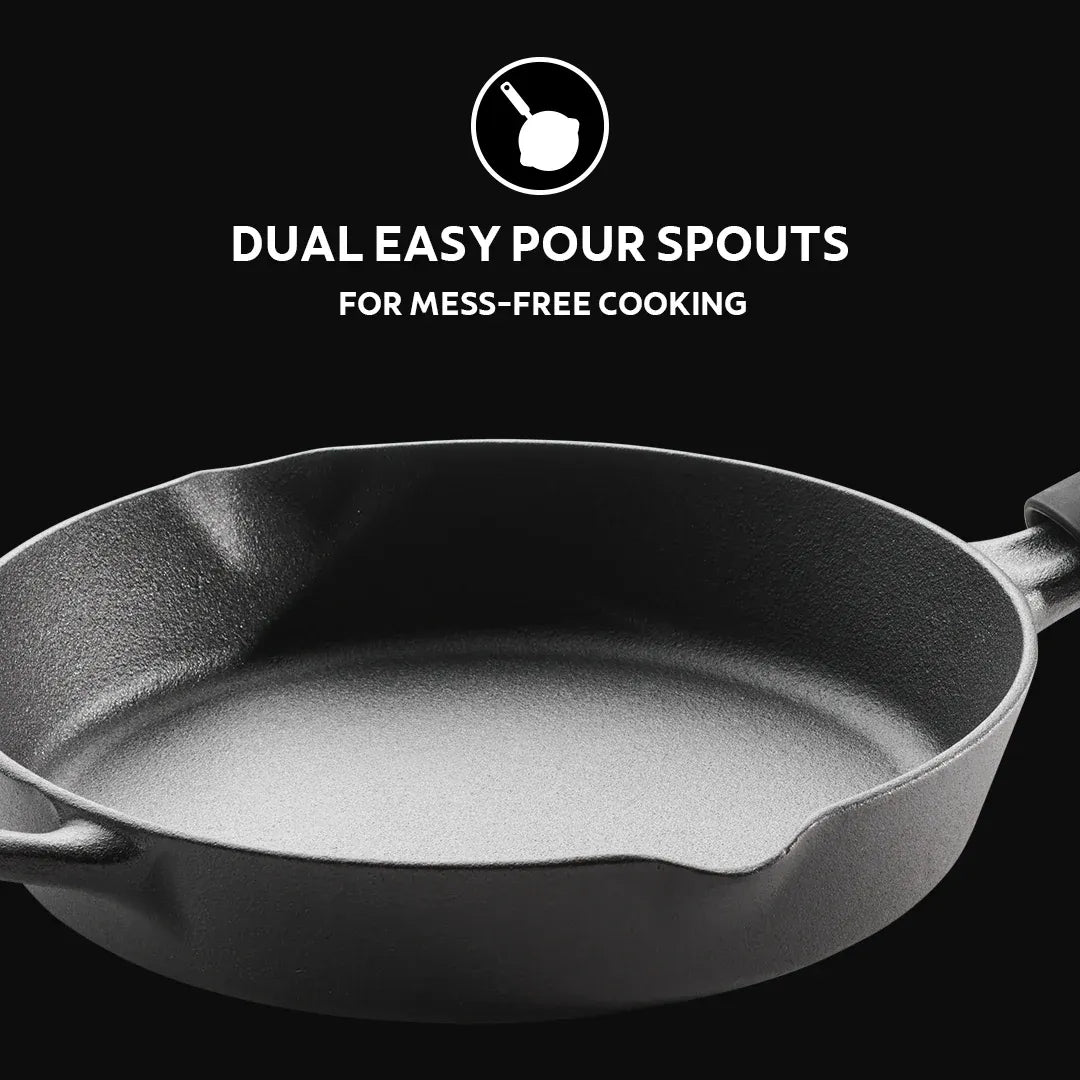 Titanex Pre-Seasoned Cast Iron Fry Pan