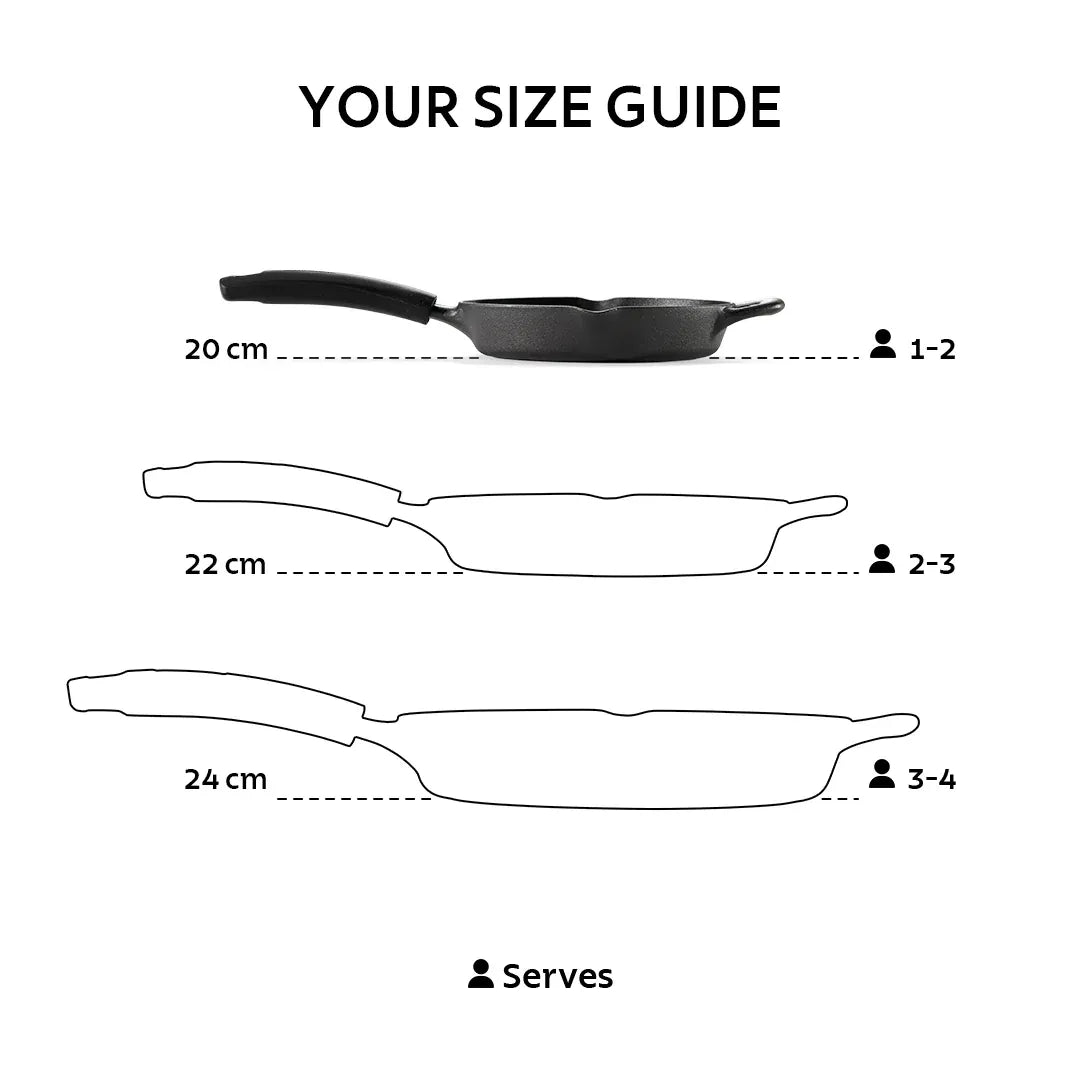 Titanex Pre-Seasoned Cast Iron Fry Pan