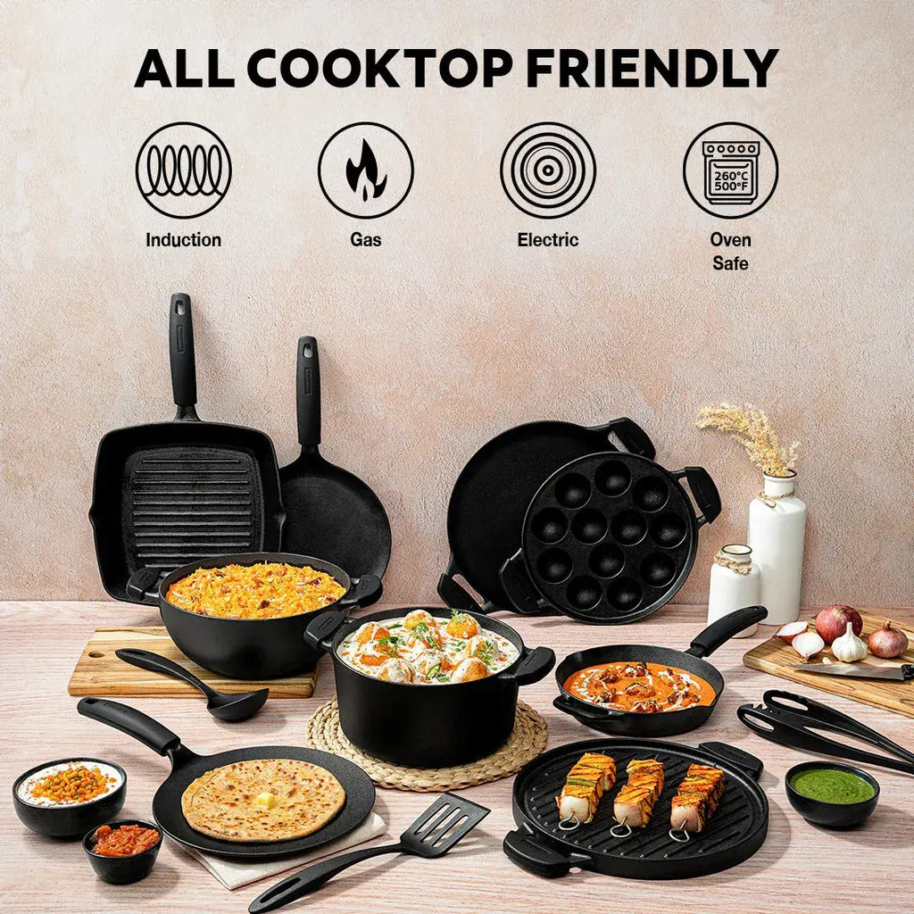 Titanex Pre-Seasoned Cast Iron Fry Pan Tramontina