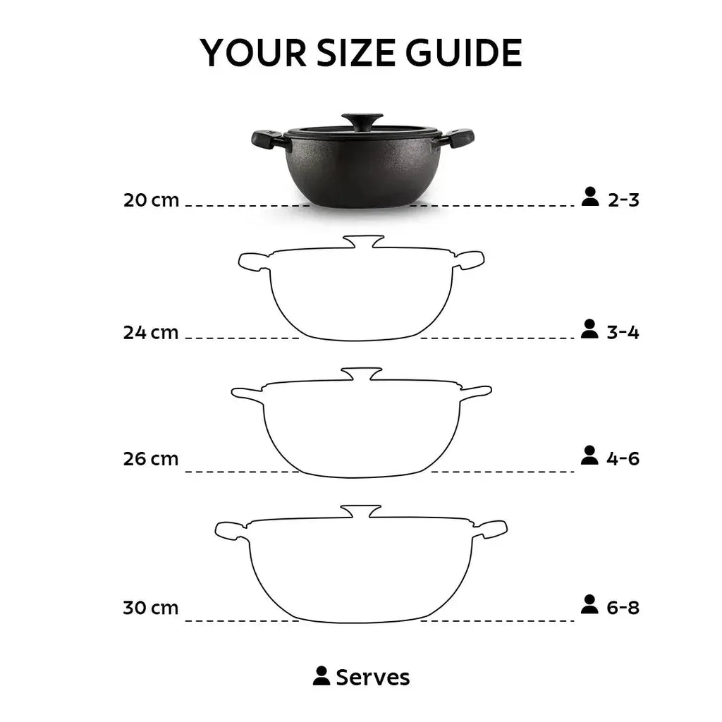 Titanex Pre-Seasoned Cast Iron Deep Kadai Tramontina