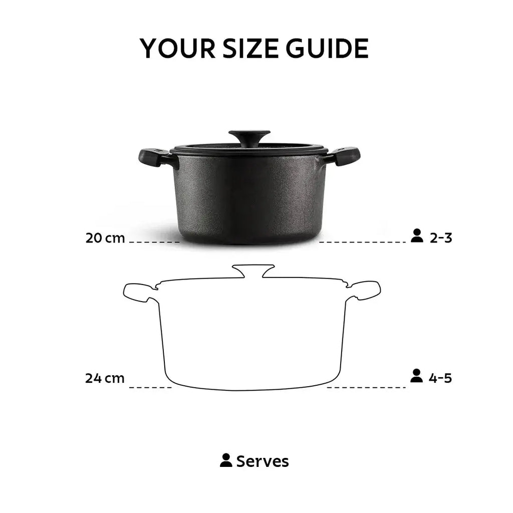 Titanex Pre-Seasoned Cast Iron Biryani Pot Tramontina