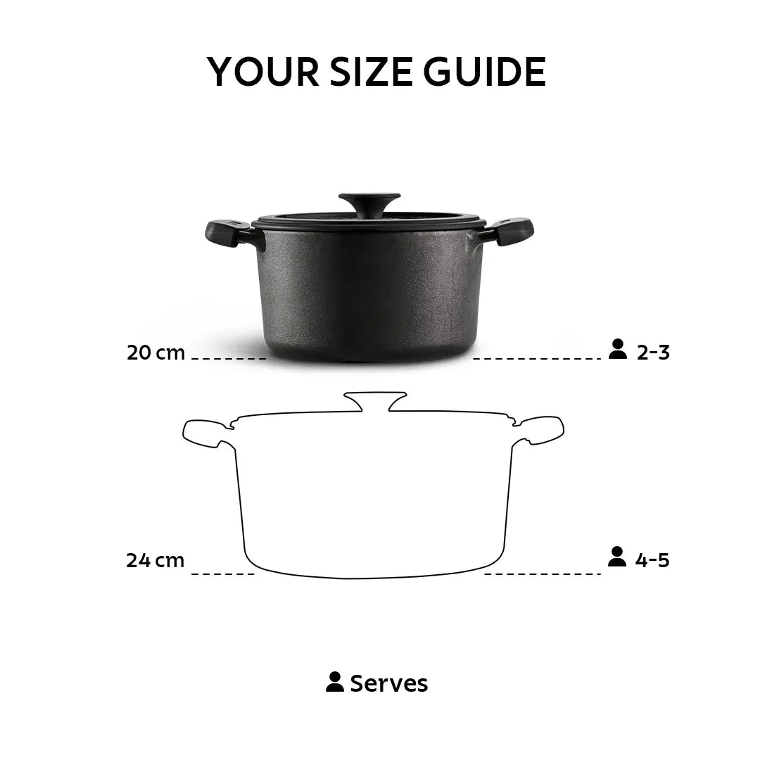 Titanex Pre-Seasoned Cast Iron Biryani Pot