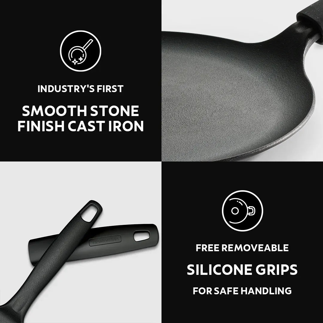 Titanex Pre-Seasoned Cast Iron Dosa/Roti Tawa