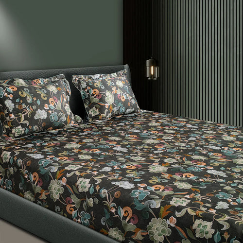 550 TC 100% Cotton Bedsheet | Color: SGBK 361