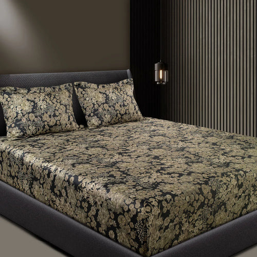 550 TC 100% Cotton Bedsheet | Color: SGBK 351