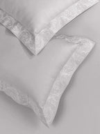 FILIGREE-OYSTER KING BED SHEET SET | 1 KING BEDSHEET, 2Pcs PILLOW COVERS Sansaar A D'decor Brand