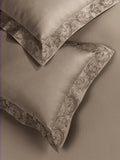 FILIGREE-SAVANNAH TAN KING BED SHEET SET| 1 KING BEDSHEET , 2Pcs PILLOW COVERS Sansaar A D'decor Brand