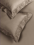 FILIGREE-SAVANNAH TAN KING BED SHEET SET| 1 KING BEDSHEET , 2Pcs PILLOW COVERS Sansaar A D'decor Brand
