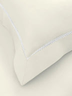 GRACE-MILK WHITE KING BED SHEET SET | 1 KING BEDSHEET, 2Pcs PILLOW COVERS Sansaar A D'decor Brand