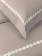 PEARLS-PARCHMENT KING BED SHEET SET | 1 KING BEDSHEET, 2Pcs PILLOW COVERS Sansaar A D'decor Brand