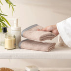 The Bamboo 2 Pcs Face Towel – Gentle Quick-Drying Care for Your Skin | Color : Beige 02