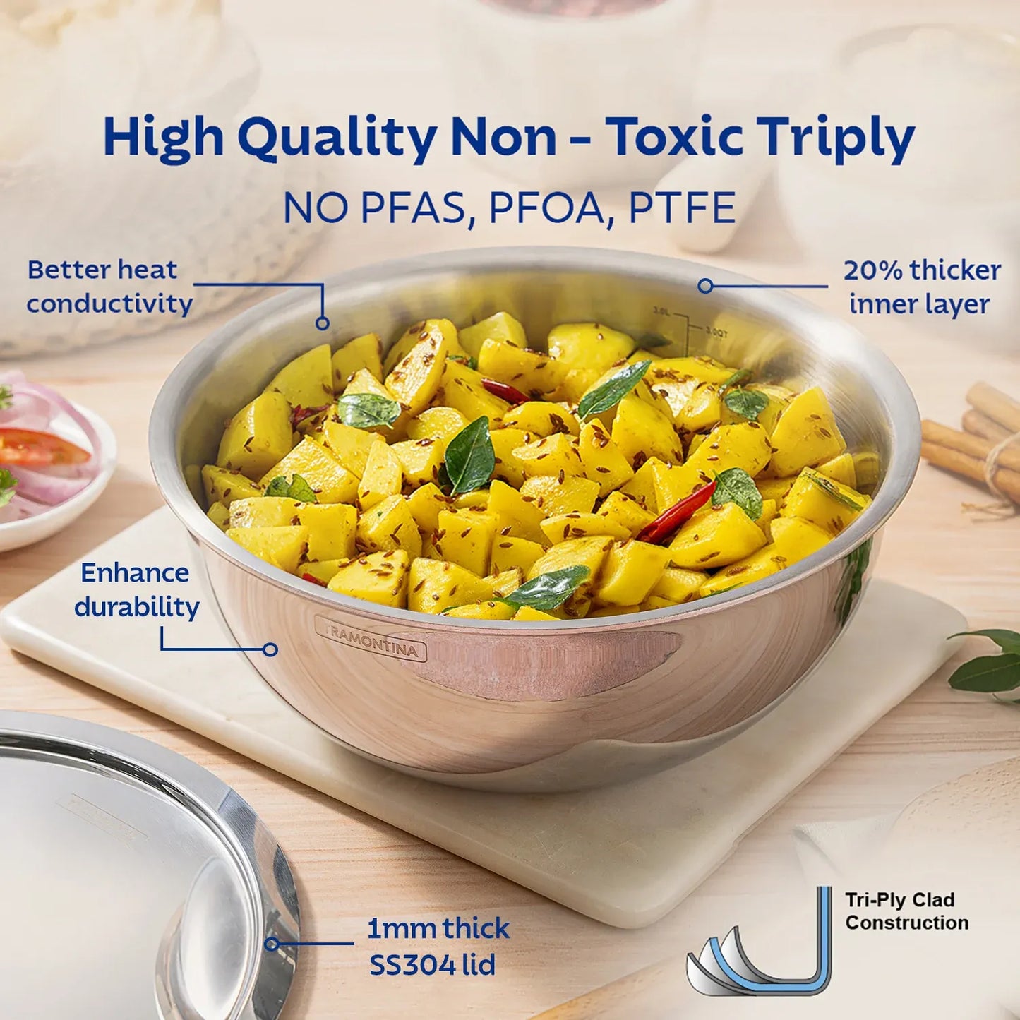 Aeion Triply Tasla with SS Lid