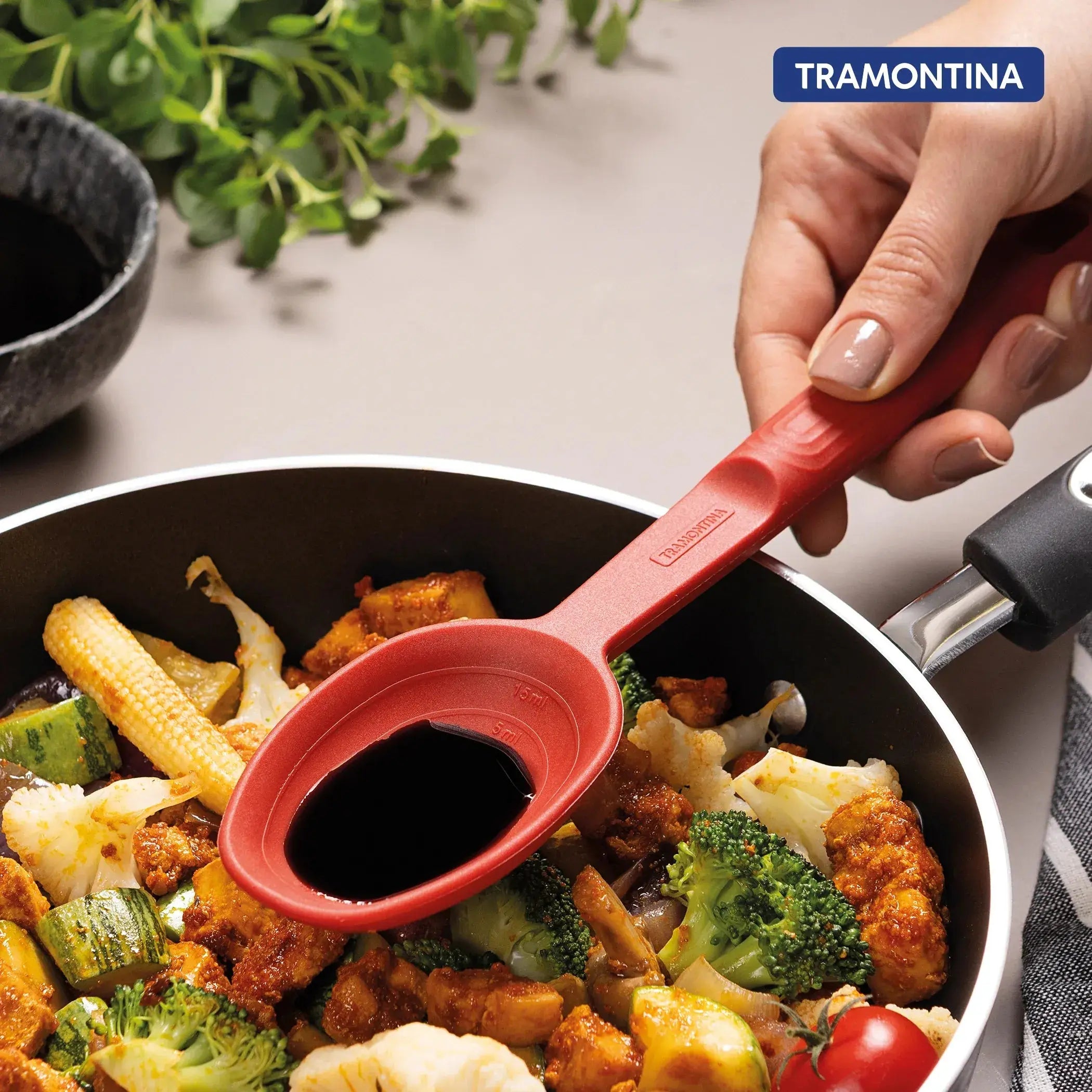 Softta Silicone Spoon - Red Tramontina
